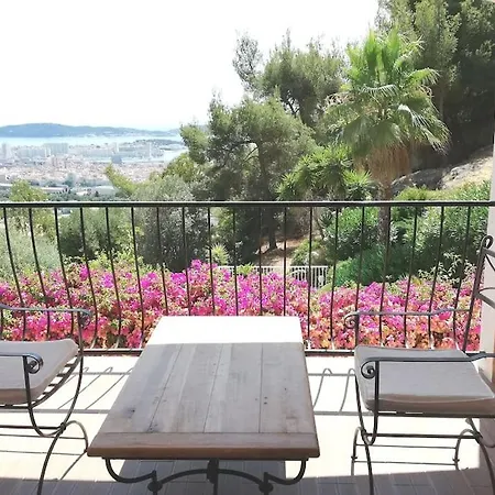 Bas De Villa, Vue Mer, Terrasse, Clim, Piscine Toulon Exterior photo